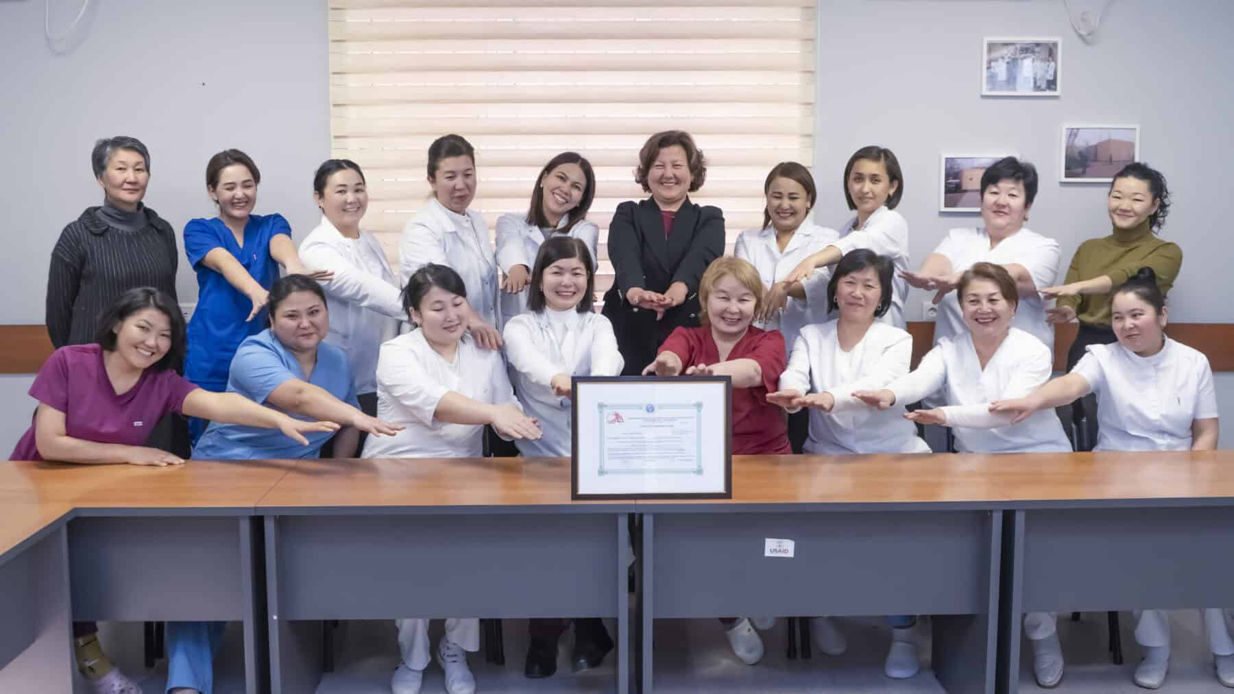The National Reference Laboratory team celebrates receiving ISO 15189 accreditation.