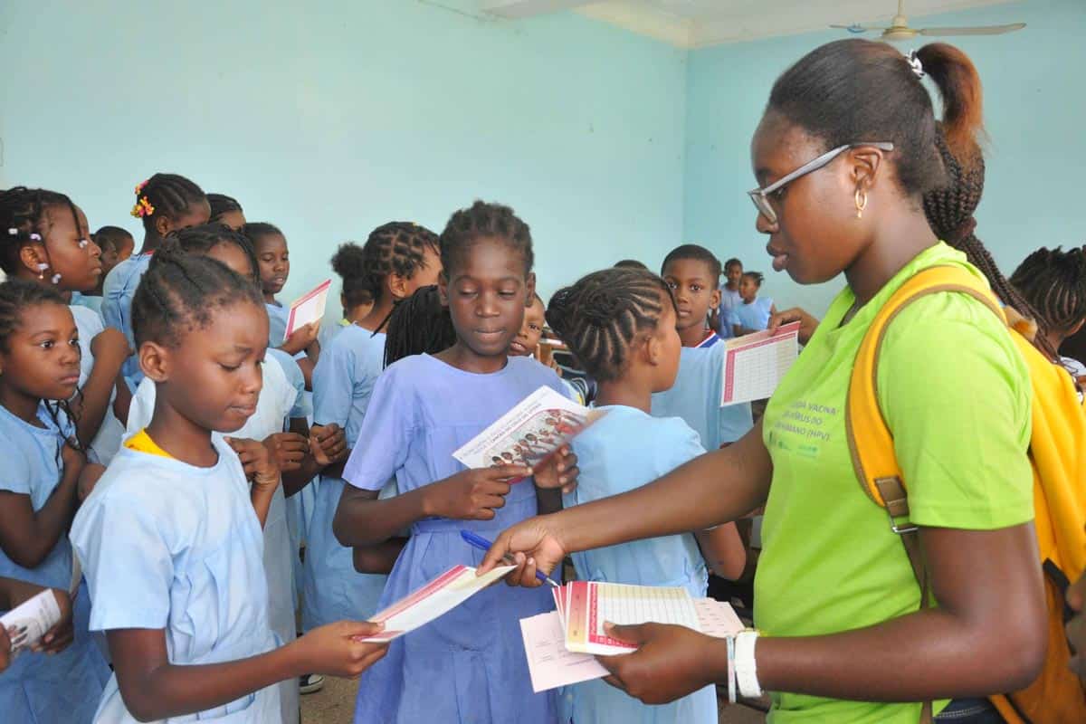 Introduction of the HPV vaccine in Sao Tome and Principe.